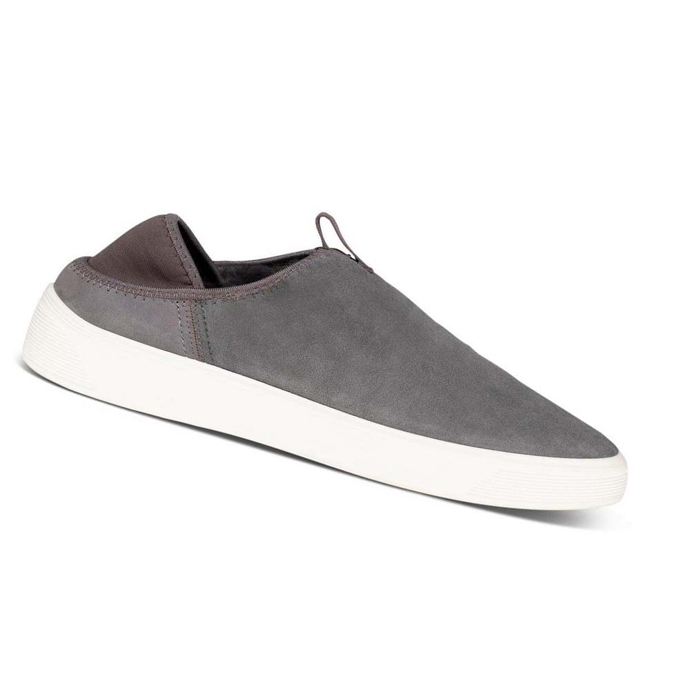 Men\'s Ecco Street Tray Slip-on Casual Shoes Grey | USA 500UZG